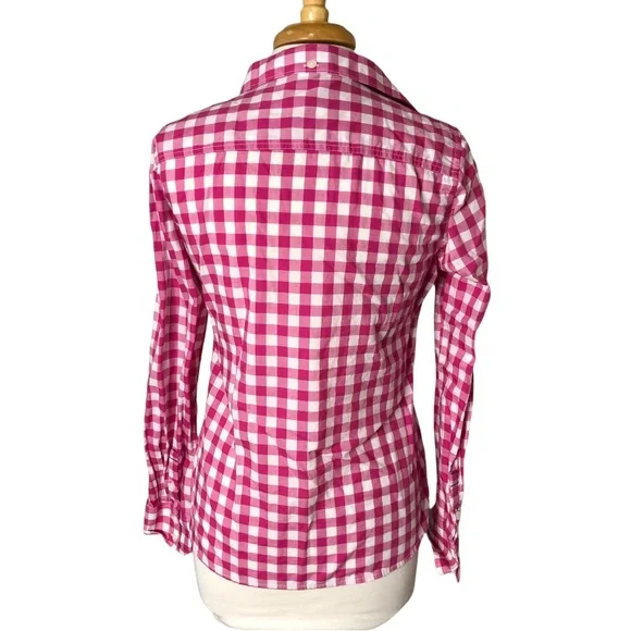 Patagonia pink plaid button shirt Sz S - Picture 4 of 9